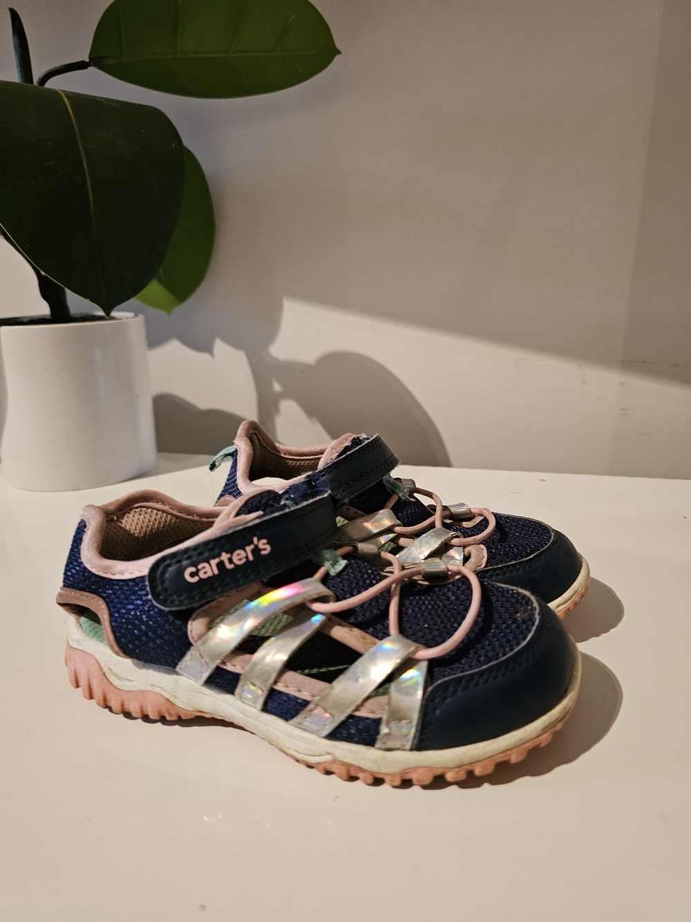 Carter's Kids Navy & Pink Athletic Sneakers